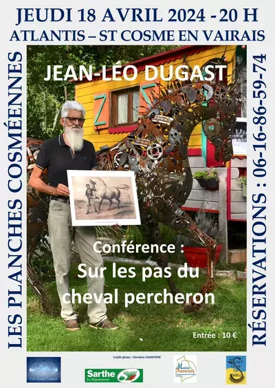 Conférence "Sur les pas du cheval percheron" par Jean-Léo Dugast
