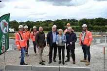 Construction d'un nouveau giratoire à Saint-Rémy-de-Sillé (RD 4/RD 304) Construction d'un nouveau giratoire à Saint-Rémy-de-Sillé (RD 4/RD 304)