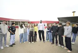 Un joueur du MSB rencontre des collégiens sarthois en classe !