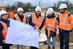 Huisne Sarthoise : un ouvrage d’art entre dans sa phase finale de construction