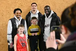 Le club Anille Braye Basket rencontre des joueurs professionnels