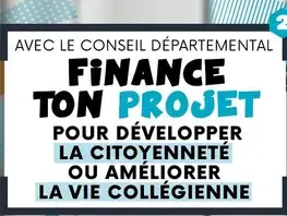 Finance ton projet pour améliorer la vie collégienne grâce à l'appel à projets !