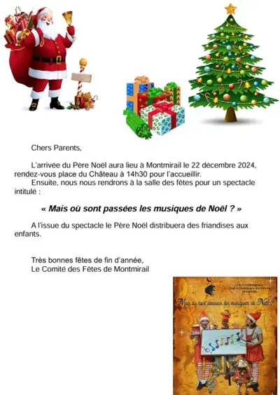 Arrivée du Père Noël