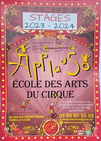 École des arts du cirque pratique amateur stage 2023/2024