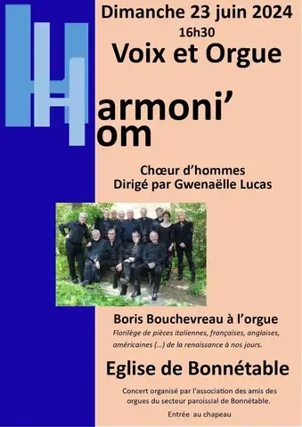 VOIX ET ORGUE - CHOEUR D'HOMMES "HARMONI'HOM"