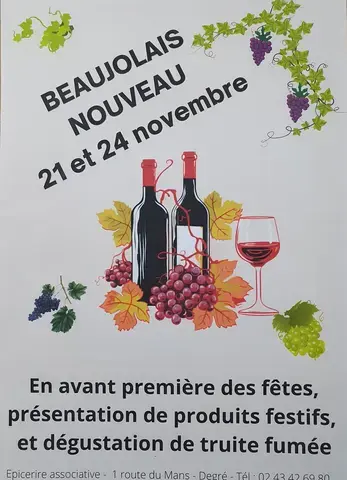 Présentation de produits festifs et dégustation de truite fumée au P'tit Marché Degréen