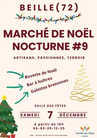 Marché de Noël nocturne