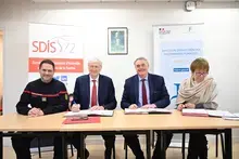 Signature de la convention entre la DDFIP et le SDIS de la Sarthe