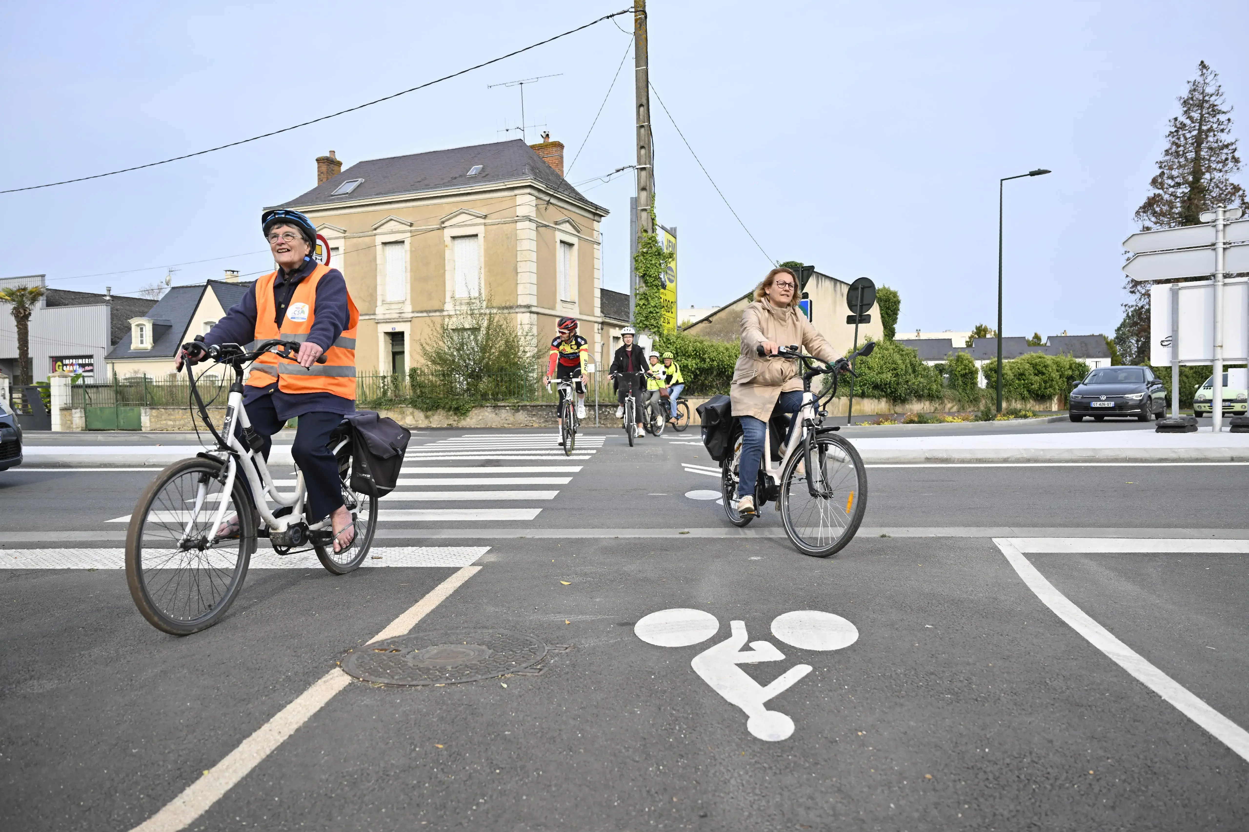 À La Flèche, un nouvel aménagement pour les cyclistes