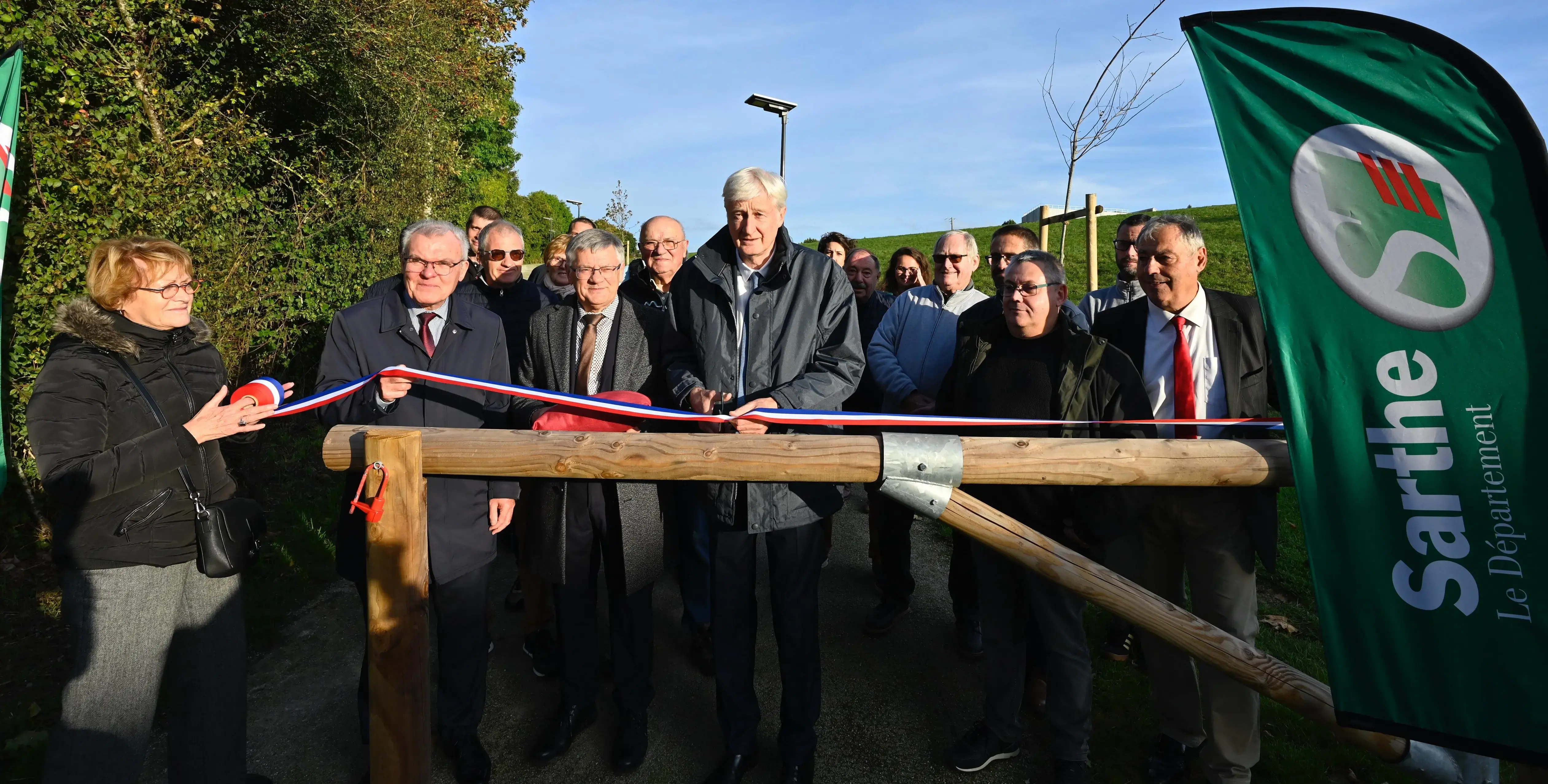 Inauguration de la voie douce du Pressoir à Saint-Calais